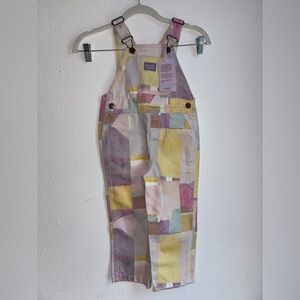 Favourite People 'Elmer' Floral Overalls Size 2/3 NWT
